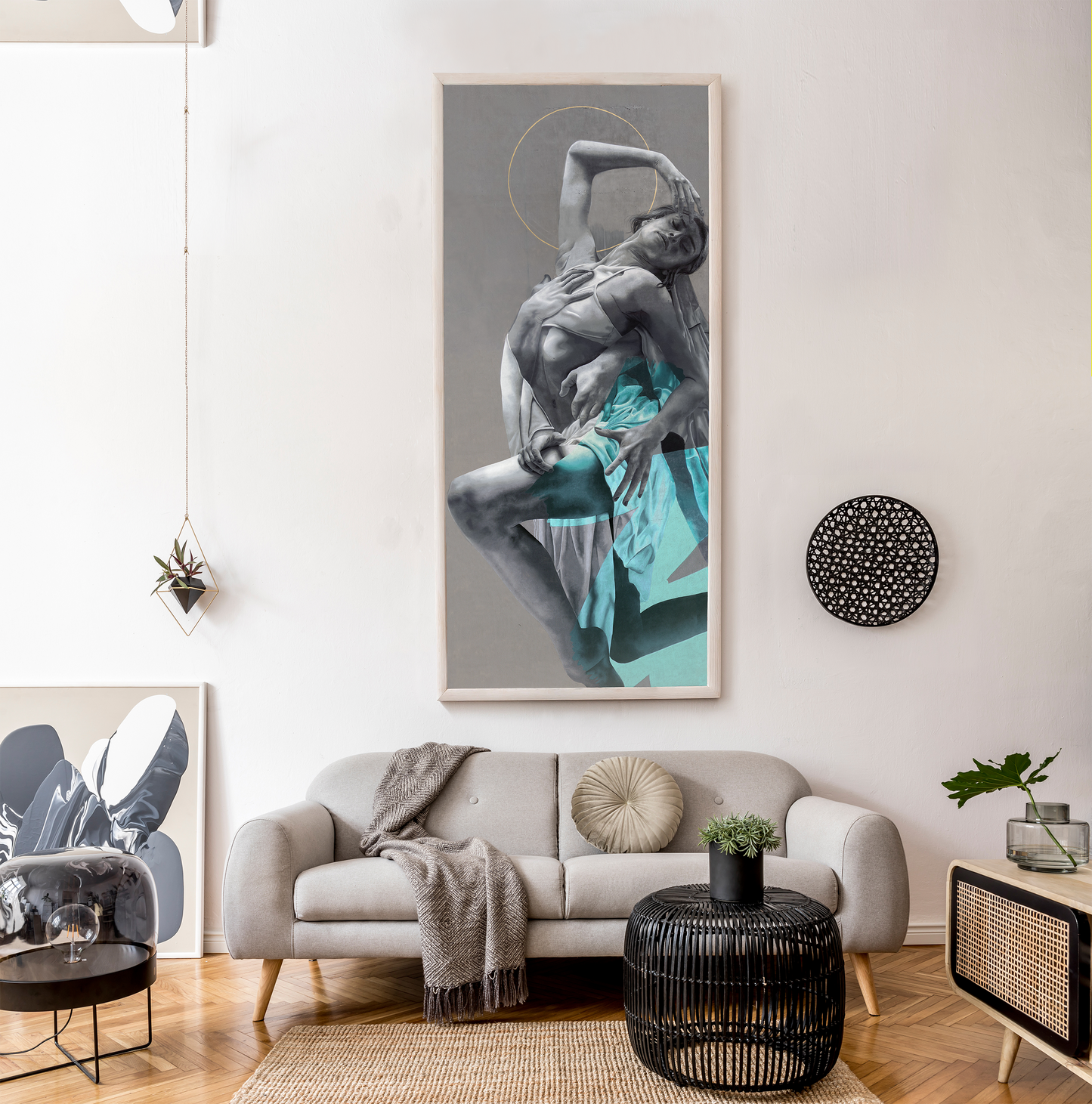 Hand painted multiple: 'Love is stronger than death'